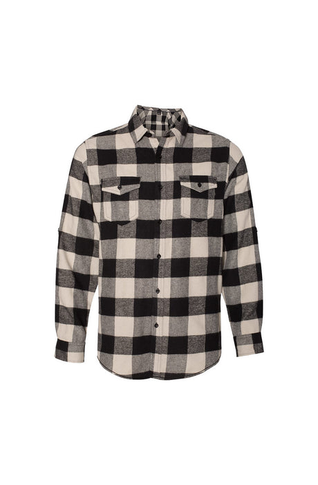 Long-Sleeve-Flannel-Ecru-And-Black