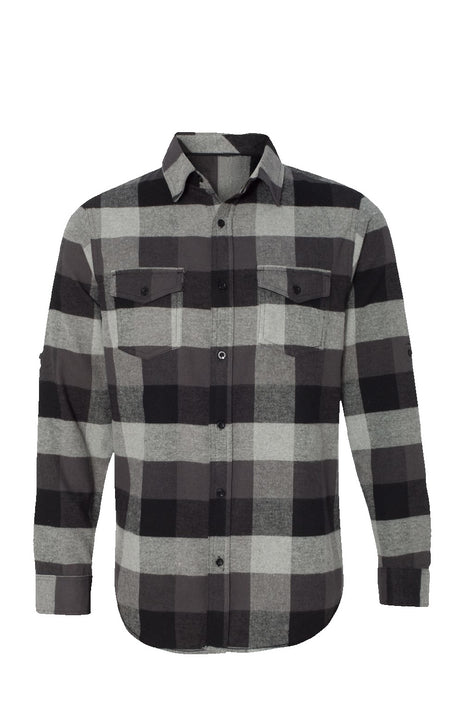 Long Sleeve Flannel Grey And Black