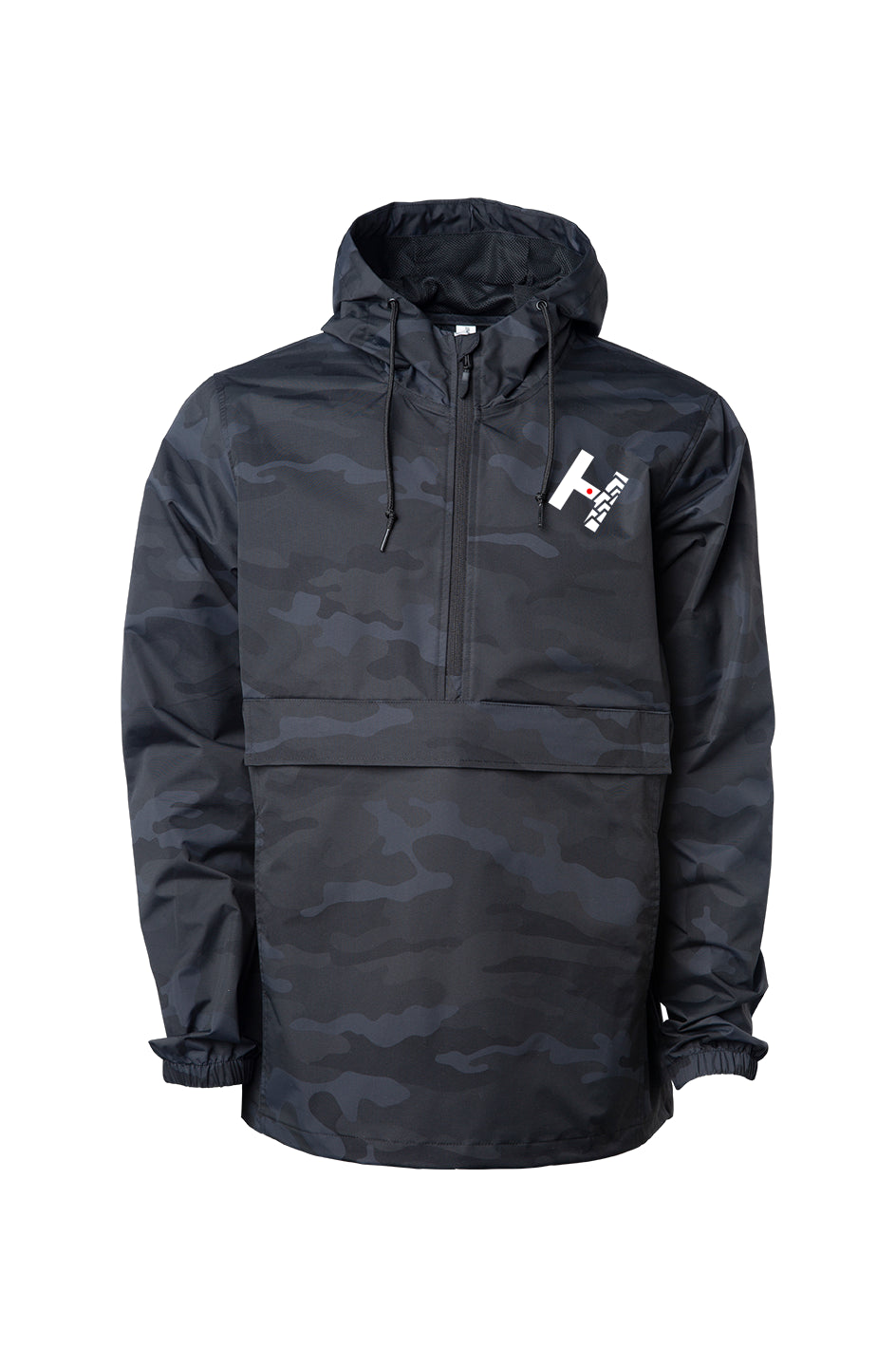 Black Camo Anorak Jacket