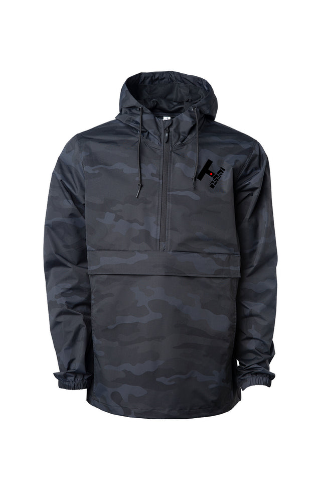 Black Camo Anorak Jacket